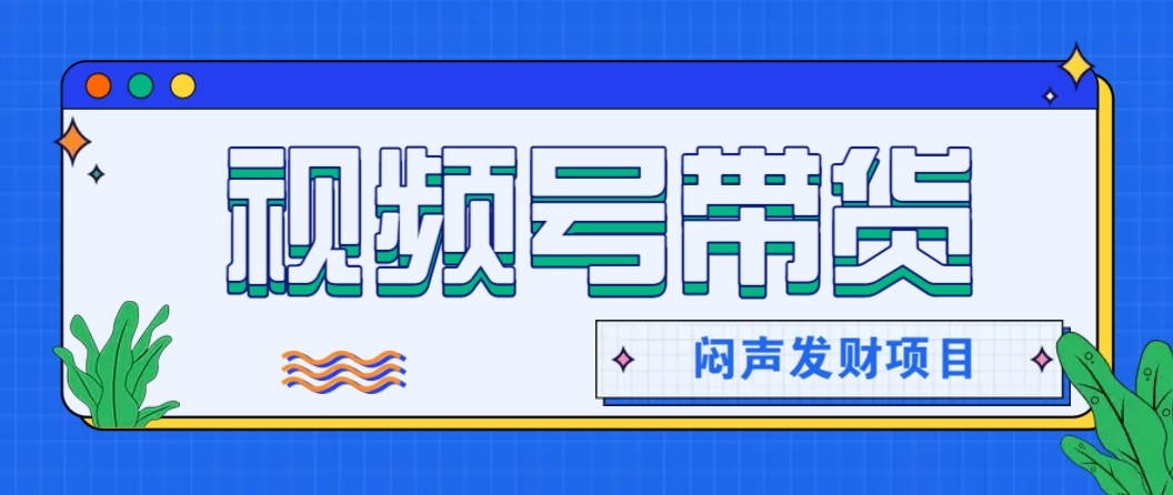 微信视频号带货项目,轻松日赚赚2000+,这个挣钱入口很多伙伴都在闷声发财