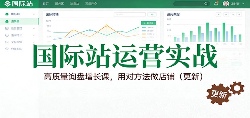 国际站运营实战,高质量询盘增长课,用对方法做店铺(更新)