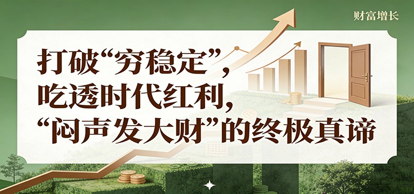 公众号付费文章《打破 “穷稳定”,吃透时代红利,“闷声发大财”的终极真谛》