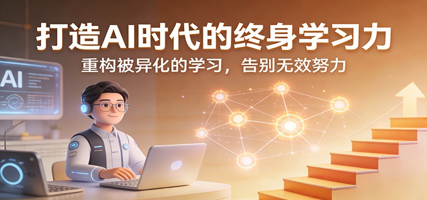 打造AI时代的终身学习力:重构被异化的学习,告别无效努力