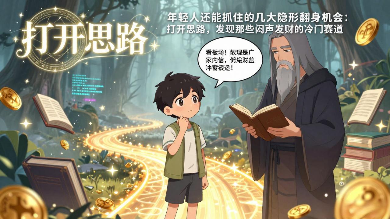 付费文1+2:年轻人还能抓住的几大隐形翻身机会:打开思路,发现那些闷声发财的冷门赛道-初遇资源网