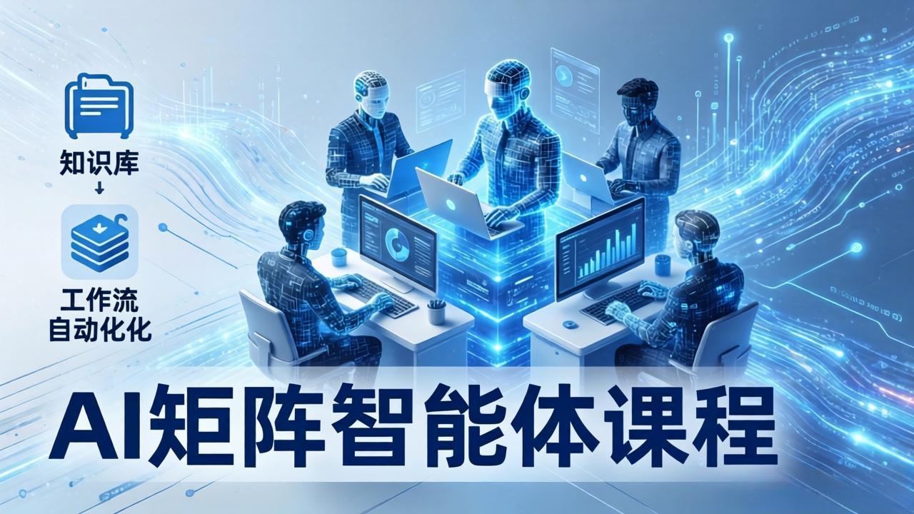 AI矩阵智能体实战:100个数字员工批量生产内容,文本知识库+工作流自动化全搞定