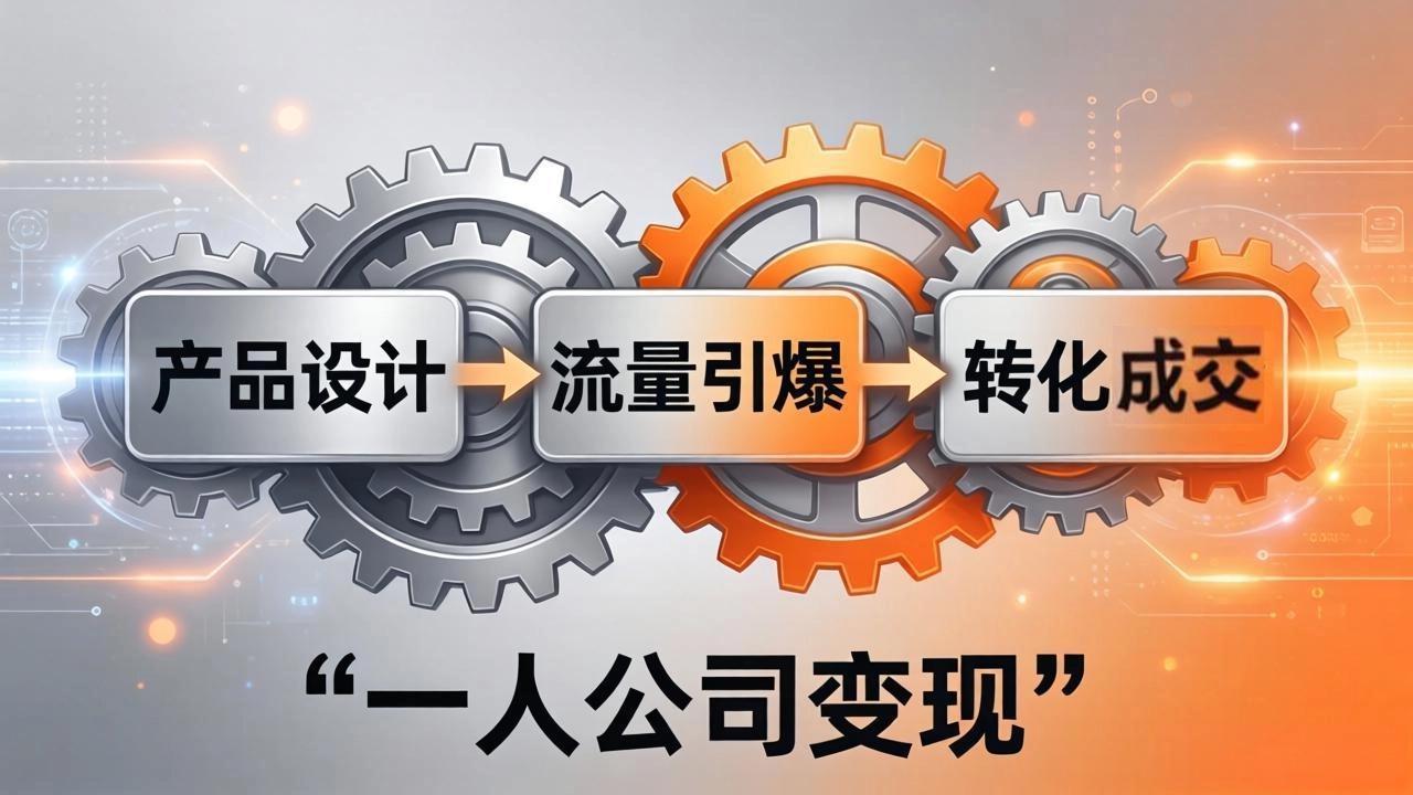 一人公司变现全攻略:产品设计+流量引爆+转化成交,打造不受年龄限制的长期事业