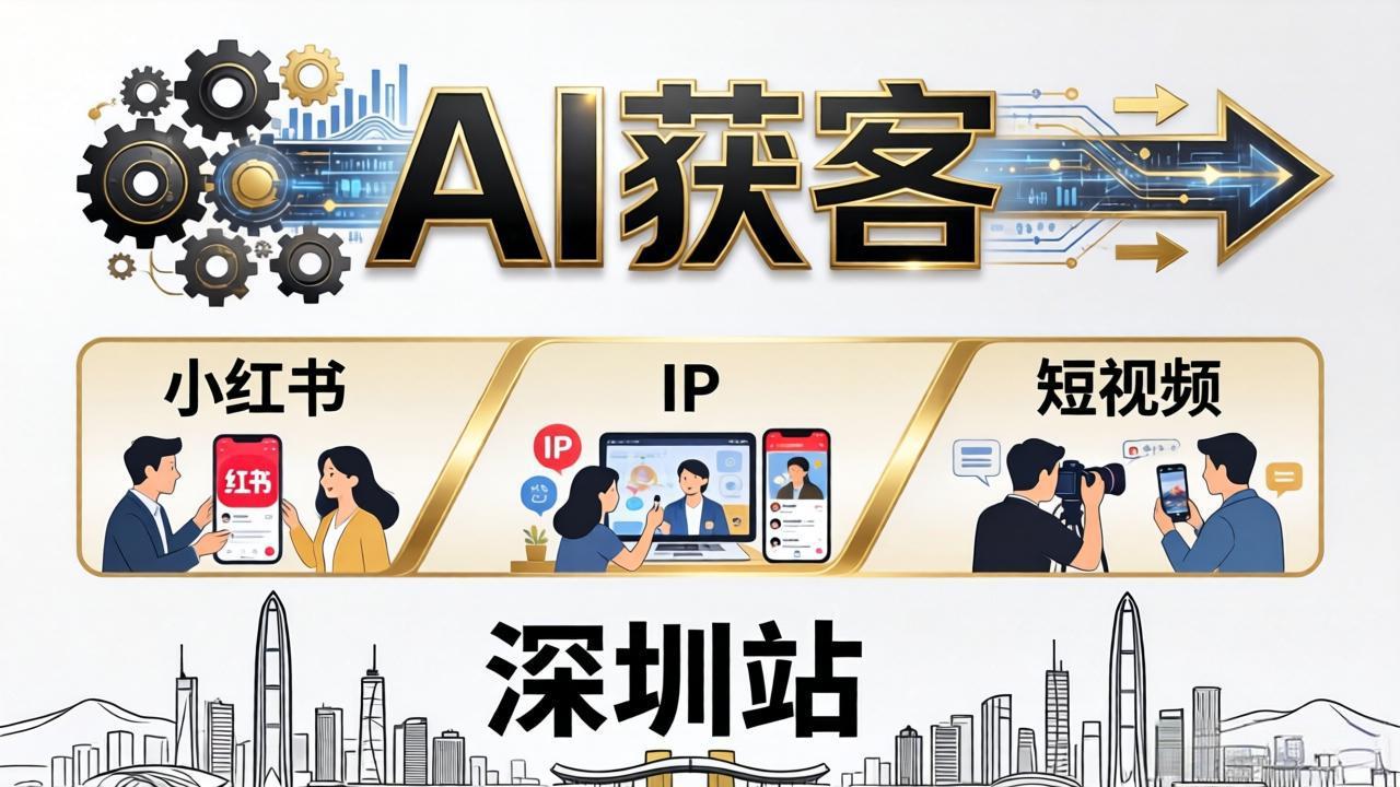 2026AI获客大课深圳站:4月17日-19日3天2夜拆透小红书+IP+短视频,老板操盘手必来