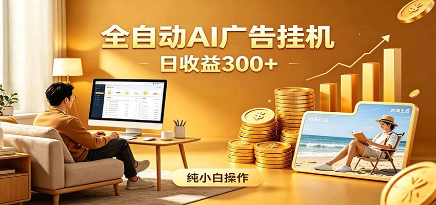 AI风口项目,全程解放双手,后台自动运行赚取收益,每天稳定收益300+