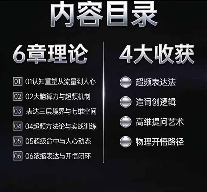 马大个高维表达全套实战课,跳出普通口才教学,大脑超频训练打造原创思想IP体系