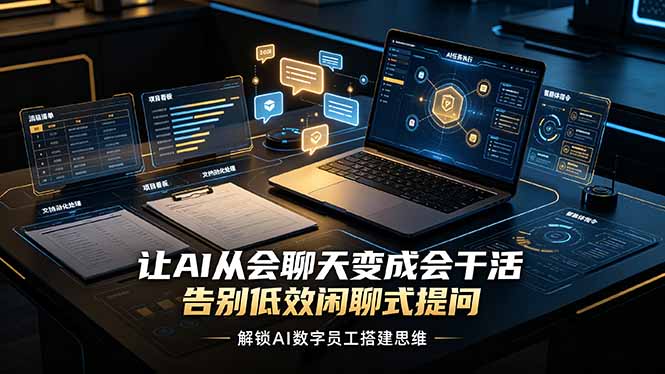 让AI从会聊天变成会干活,告别低效闲聊式提问,解锁AI数字员工搭建思维
