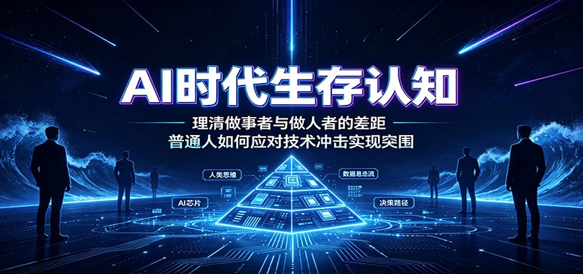 AI时代生存认知:理清做事者与做人者的差距,普通人如何应对技术冲击实现突围