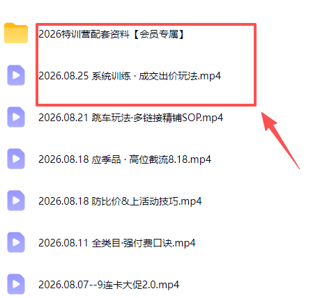拼多多实战特训营(更新26年0827):不管是新手入门或老商家冲量,都有实操方法,跟着学,少走弯路