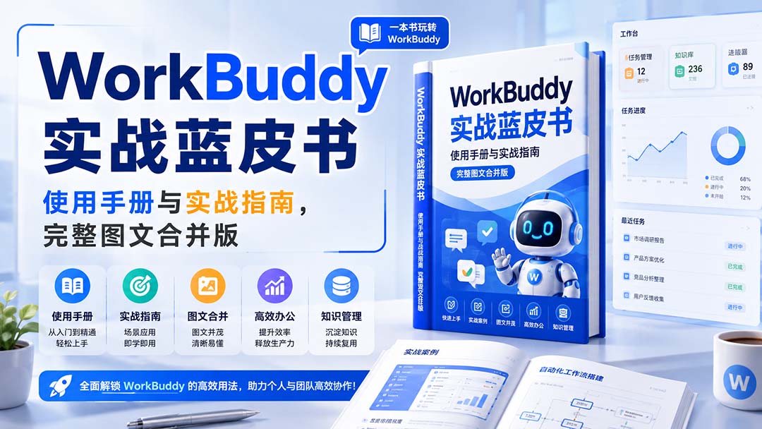 WorkBuddy实战蓝皮书,使用手册与实战指南,完整图文合并版