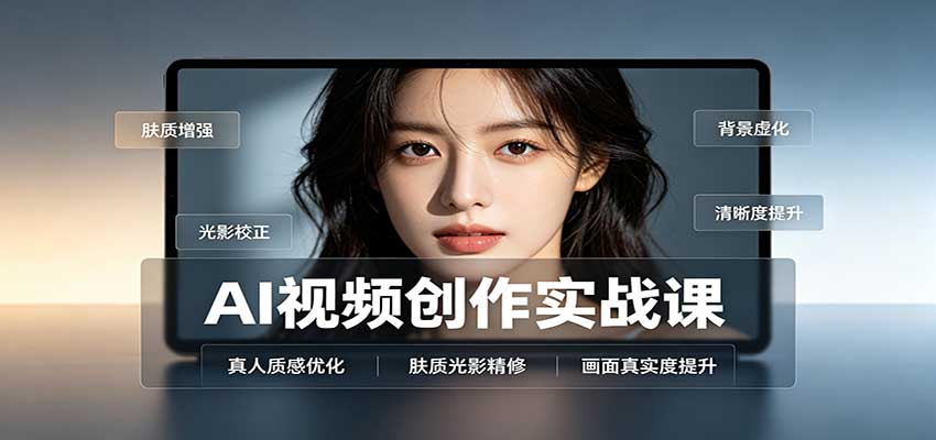 AI视频创作实战课:人物面部情绪调试,真人质感优化,提示词模板与变现方向 AI视频创作实战课:人物面部情绪调试,真人质感优化,提示词模板与变现方向