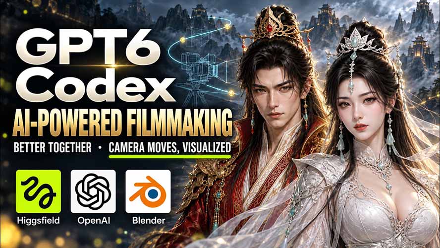 GPT-6 Astra×Codex高智能制作视频!联手Higgsfield,运镜可视化实战