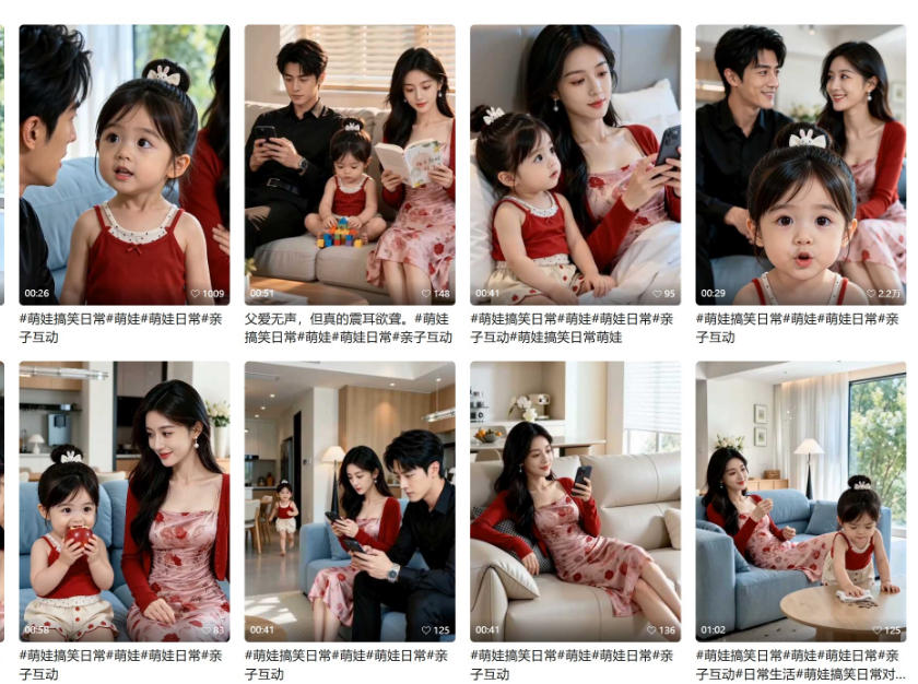 1小时学会AI亲子搞笑短剧制作:爆款账号拆解+剧情脚本+人物互动+拍摄剪辑,跑通涨粉带货完整链路
