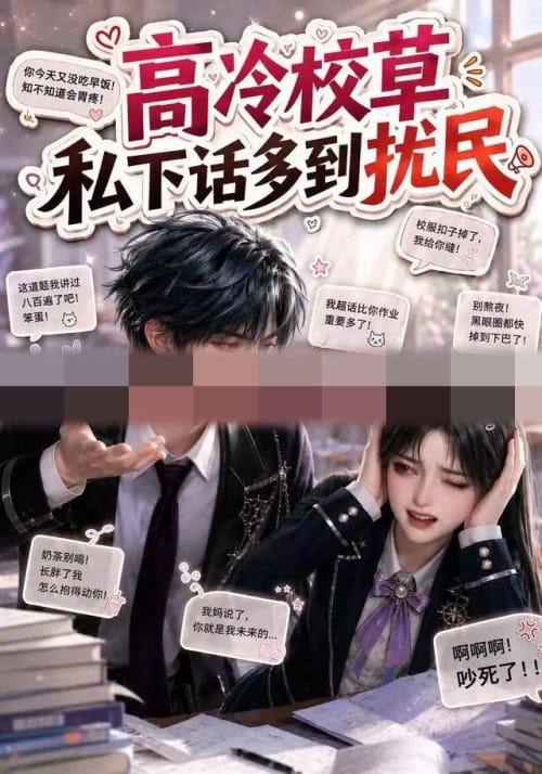 高冷校草私下话多到扰民(88集全)AI短剧-初遇资源网
