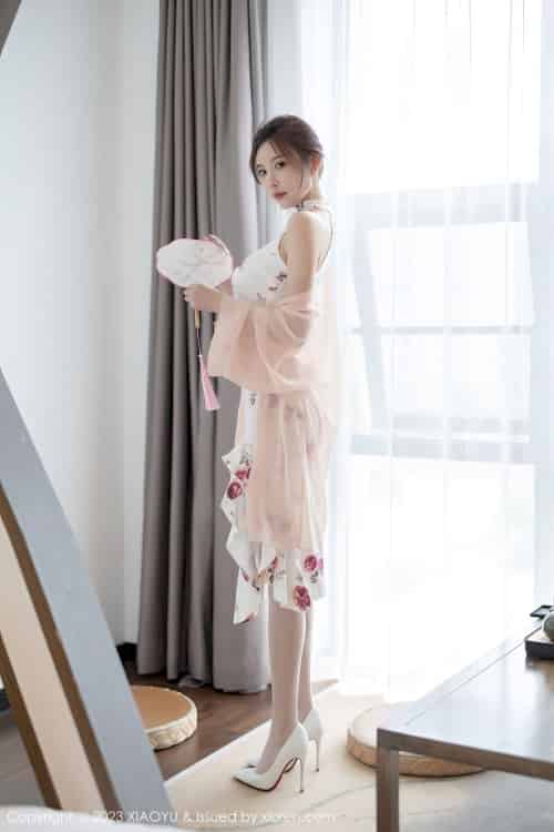 [XIAOYU语画界] VOL.1046 杨晨晨Yome – 白丝旗袍+茶艺主题贵州旅拍
