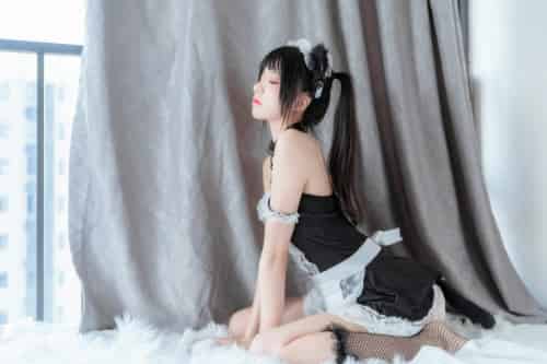 桜桃喵系列写真Vol.029 – 黑猫妹抖 