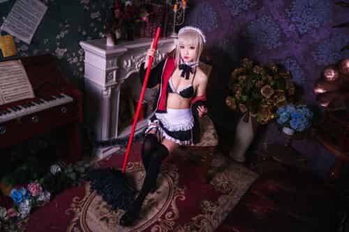 [Cosplay]鬼畜瑶在不在 – 黑呆女仆-初遇资源网