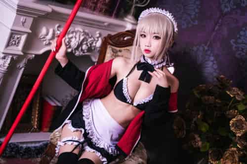 [Cosplay]鬼畜瑶在不在 – 黑呆女仆 