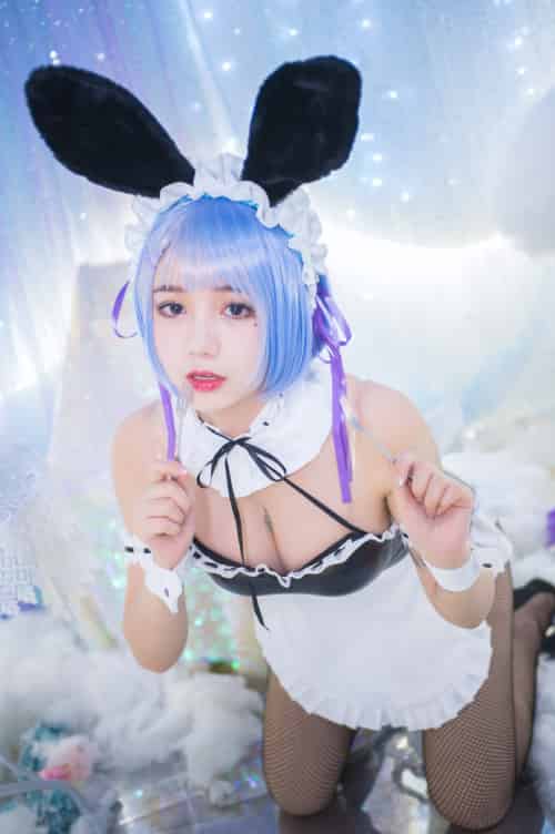 [Cosplay]洛丽塔大哥 – 蕾姆兔女郎 