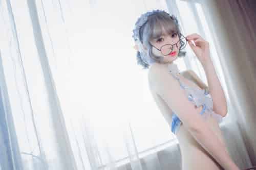 [Cosplay]疯猫ss – 蓝色精灵 