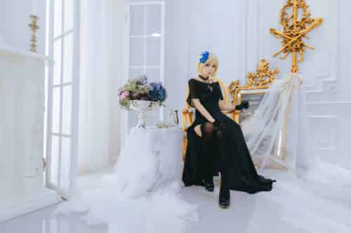 [Cosplay][网红少女]疯猫ss – 疯猫贞德礼装-初遇资源网