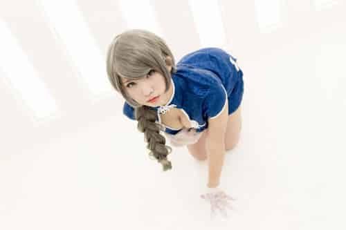 中華娘娘之Blue蓝色旗袍与美腿高跟 