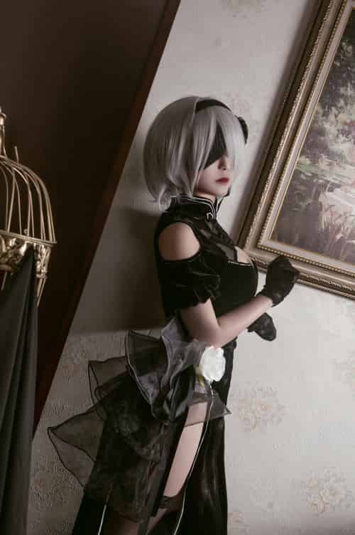 [Cosplay]穿旗袍的2B小姐姐-初遇资源网