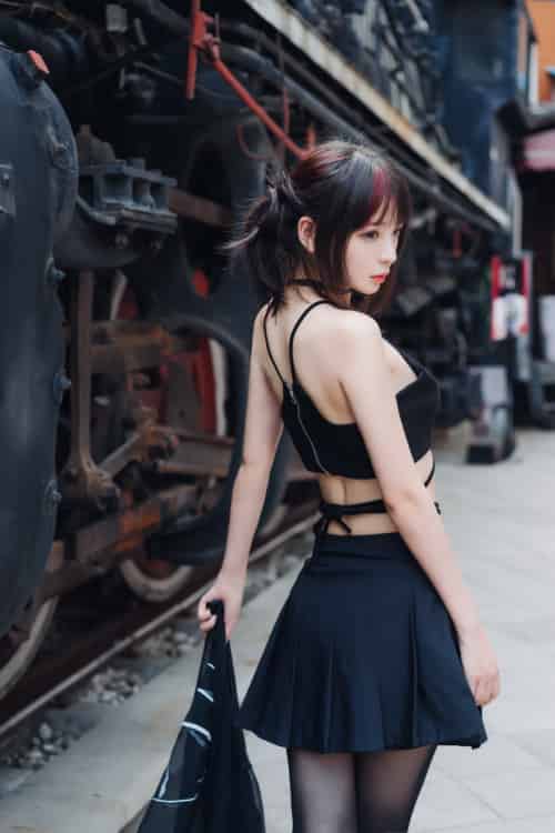 疯猫ss – 黑丝复古 