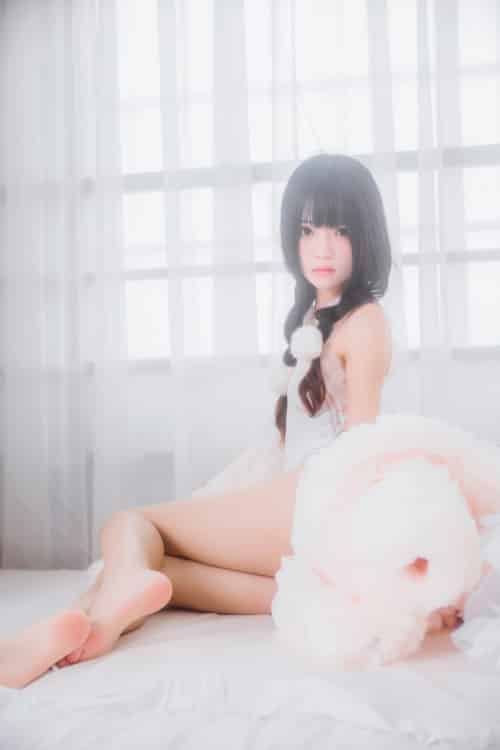 萝莉风COS 桜桃喵 – 纯白私房-初遇资源网