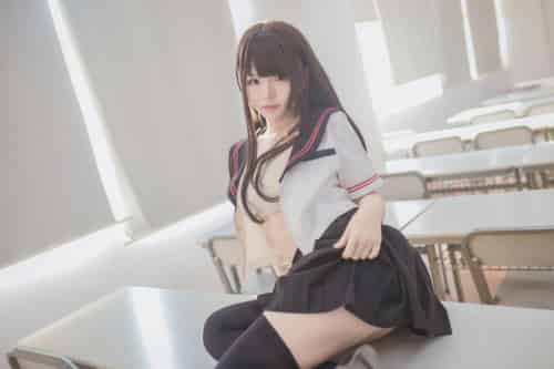 性感人气COSER Yoko宅夏Cos – 黑丝JK-初遇资源网