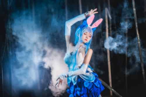 萝莉风COS 桜桃喵 – 花间舞 
