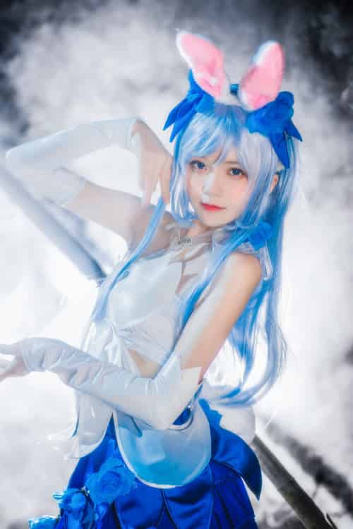 萝莉风COS 桜桃喵 – 花间舞 
