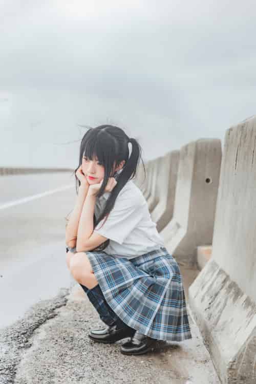 萝莉风COS 桜桃喵 – 耳畔的风-初遇资源网