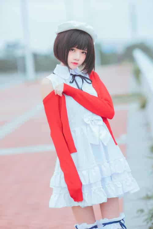 萝莉风COS 桜桃喵 – 加藤惠系列之常服-初遇资源网