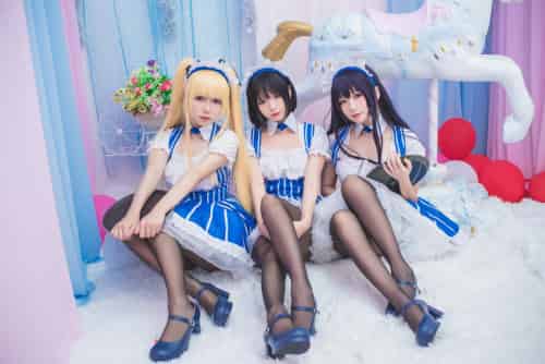 白金Saki写真 – 女仆-初遇资源网