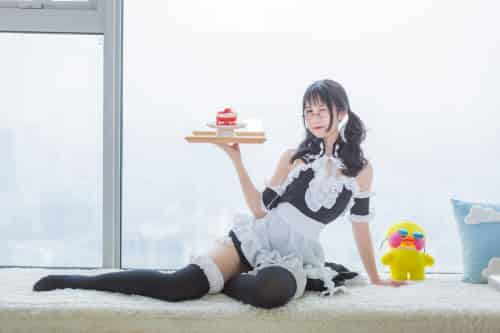 COS美女 逐月SU写真 – 女仆-初遇资源网