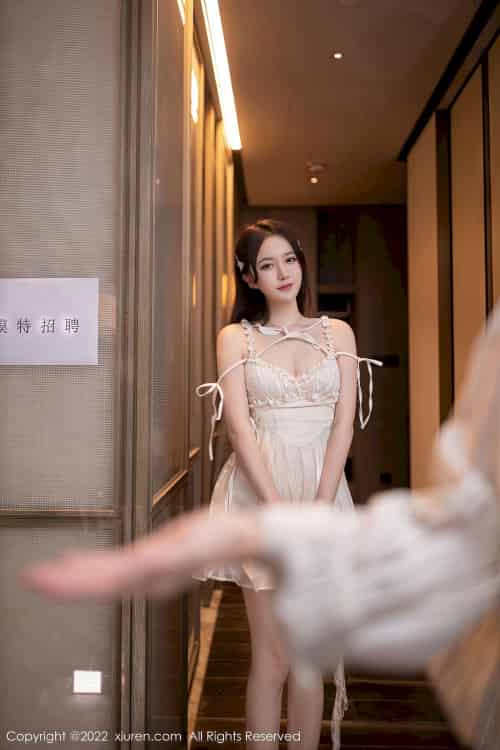 [秀人XiuRen] No.5776 模特鱼子酱Fish – 薄纱短裙+模特招聘主题旅拍
