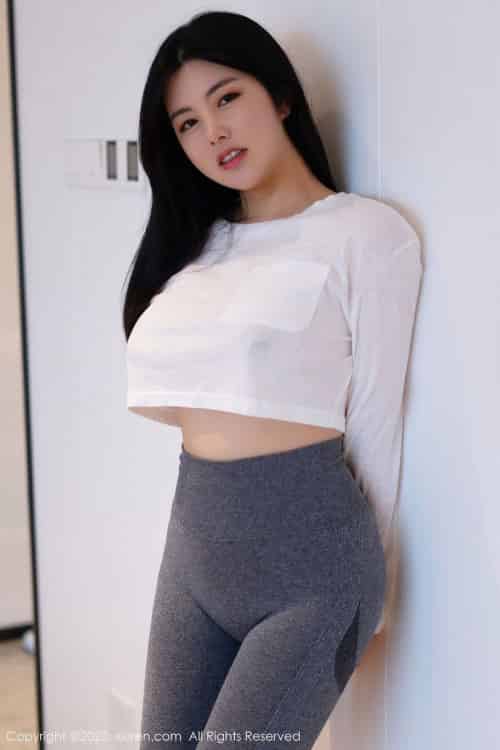 秀人网性感女神娜露Selena凹凸别致魔鬼身材健身房惹火写真-初遇资源网