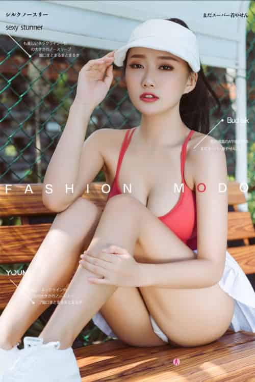 YOUMI尤美网球少女何嘉颖超短迷你裙紧身动动装性感写真-初遇资源网