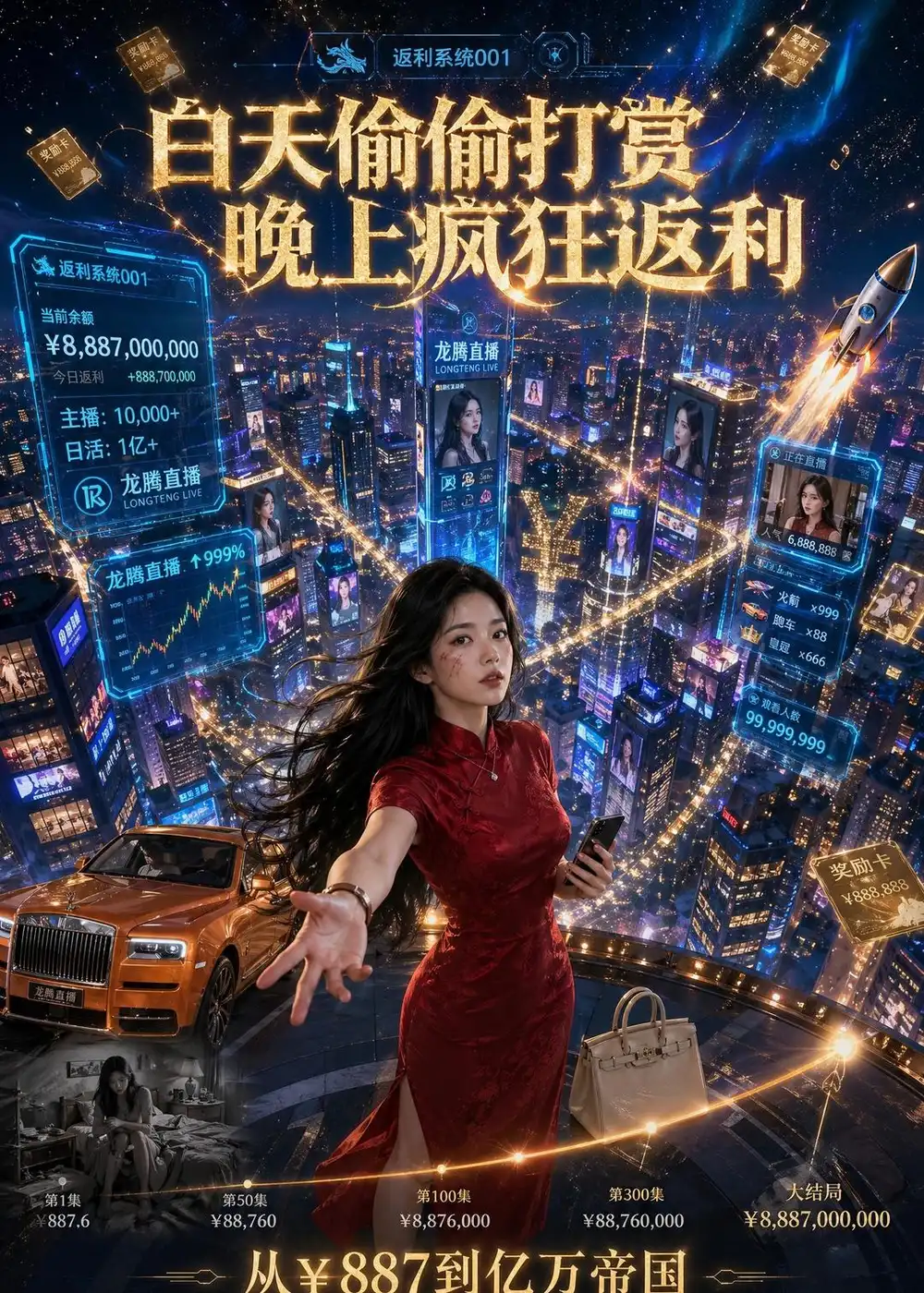 白天偷偷打赏晚上疯狂返利(70集)Ai短剧-初遇资源网