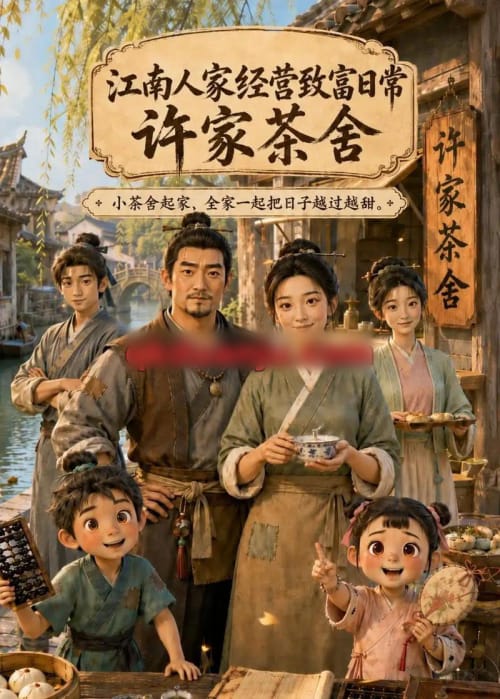 江南人家经营致富日常：许家茶舍（74集全）AI短剧-初遇资源网