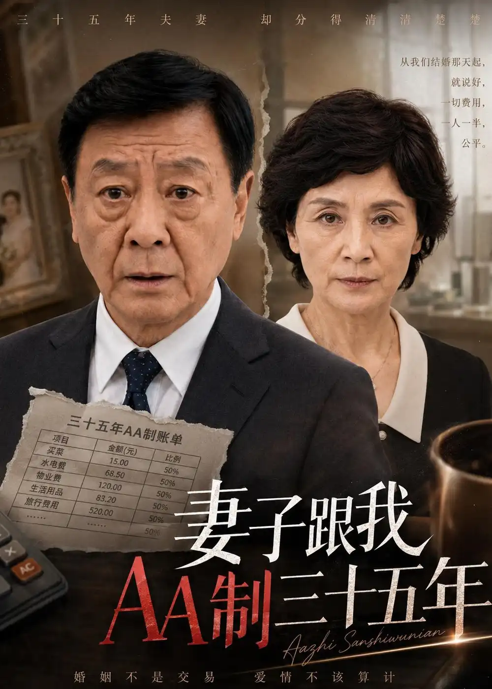 妻子跟我AA制三十五年(42集)AI短剧-初遇资源网