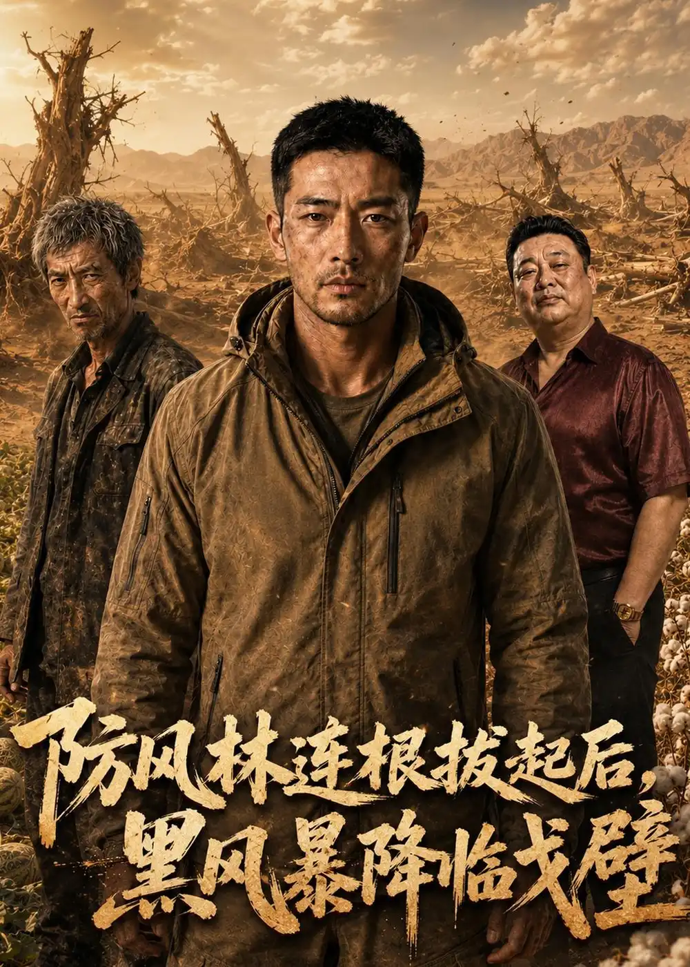 防风林连根拔起后黑风暴降临戈壁(69集)AI短剧-初遇资源网