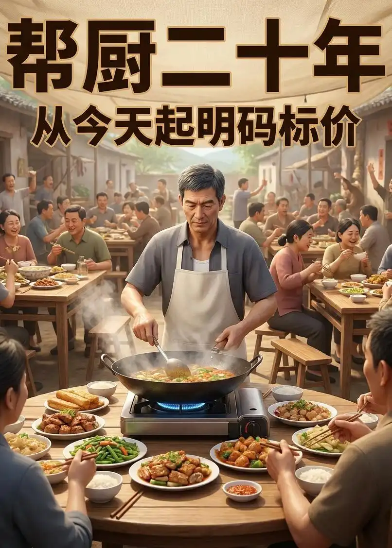帮厨二十年从今天起明码标价 帮厨二十年从今天起明码标价