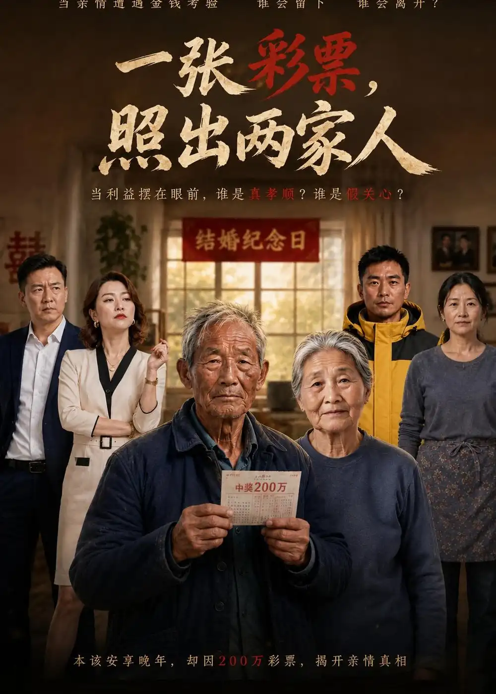 一张彩票照出两家人(34集)AI短剧-初遇资源网