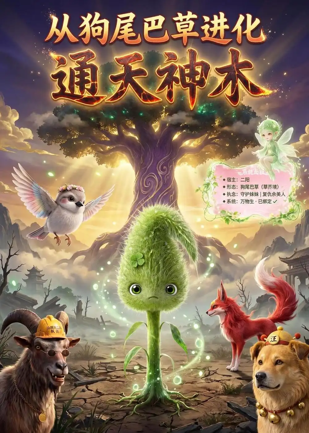 从狗尾巴草进化通天神木(101集)-初遇资源网