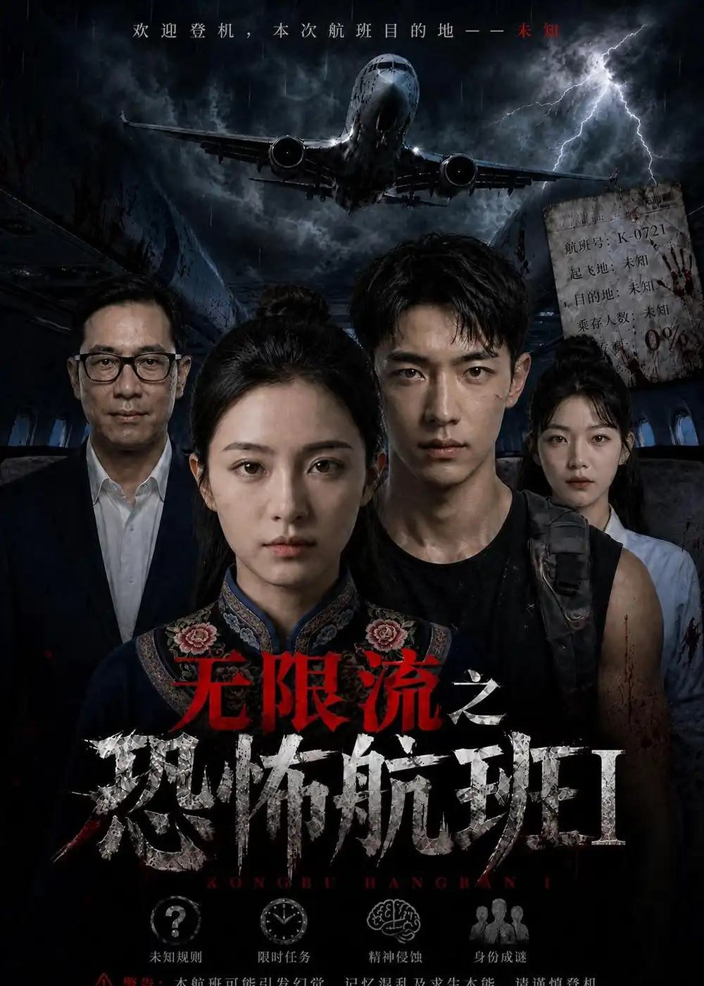 无限流之kong怖航班1(80集)AI短剧-初遇资源网