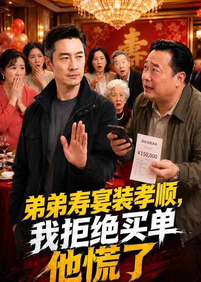 弟弟寿宴装孝顺我拒绝买单他慌了（62集）AI短剧-初遇资源网