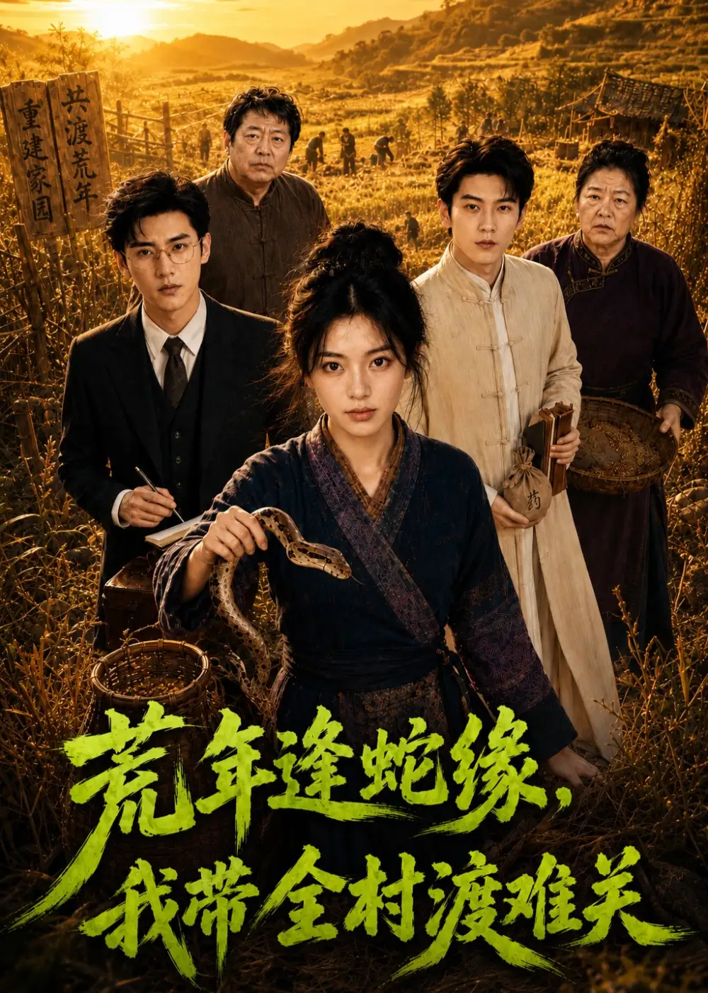 荒年逢蛇缘我带全村渡难关（40集）-初遇资源网