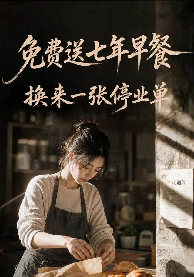 免费送七年早餐换来一张停业单（50集）AI短剧-初遇资源网